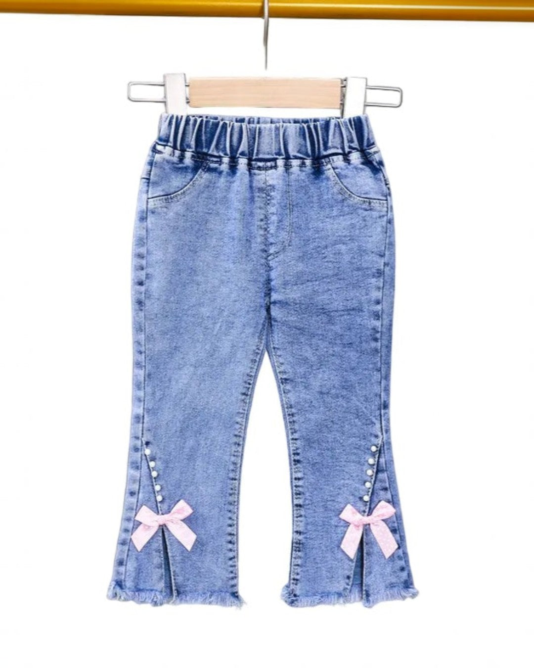 Toddler Bow Jeans - Calla Lily Cosmetics + CL kids
