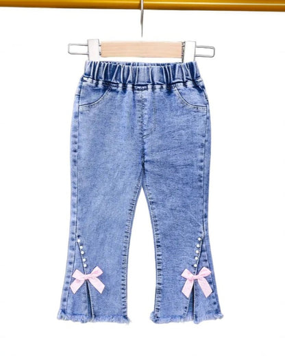 Toddler Bow Jeans - Calla Lily Cosmetics + CL kids