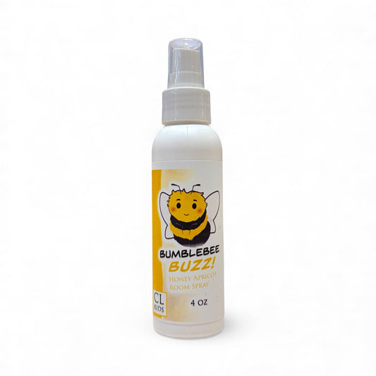 Bumblebee Buzz! room spray bottle on a white background