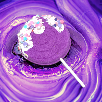 Lollipop Bath Bomb - Purple - Calla Lily Cosmetics + CL kids