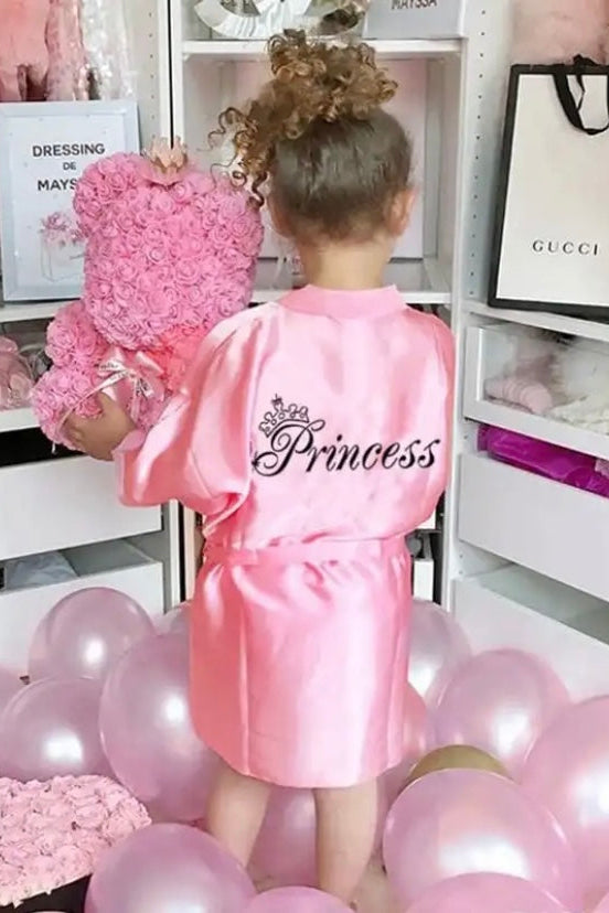 Satin Princess Toddler Robe