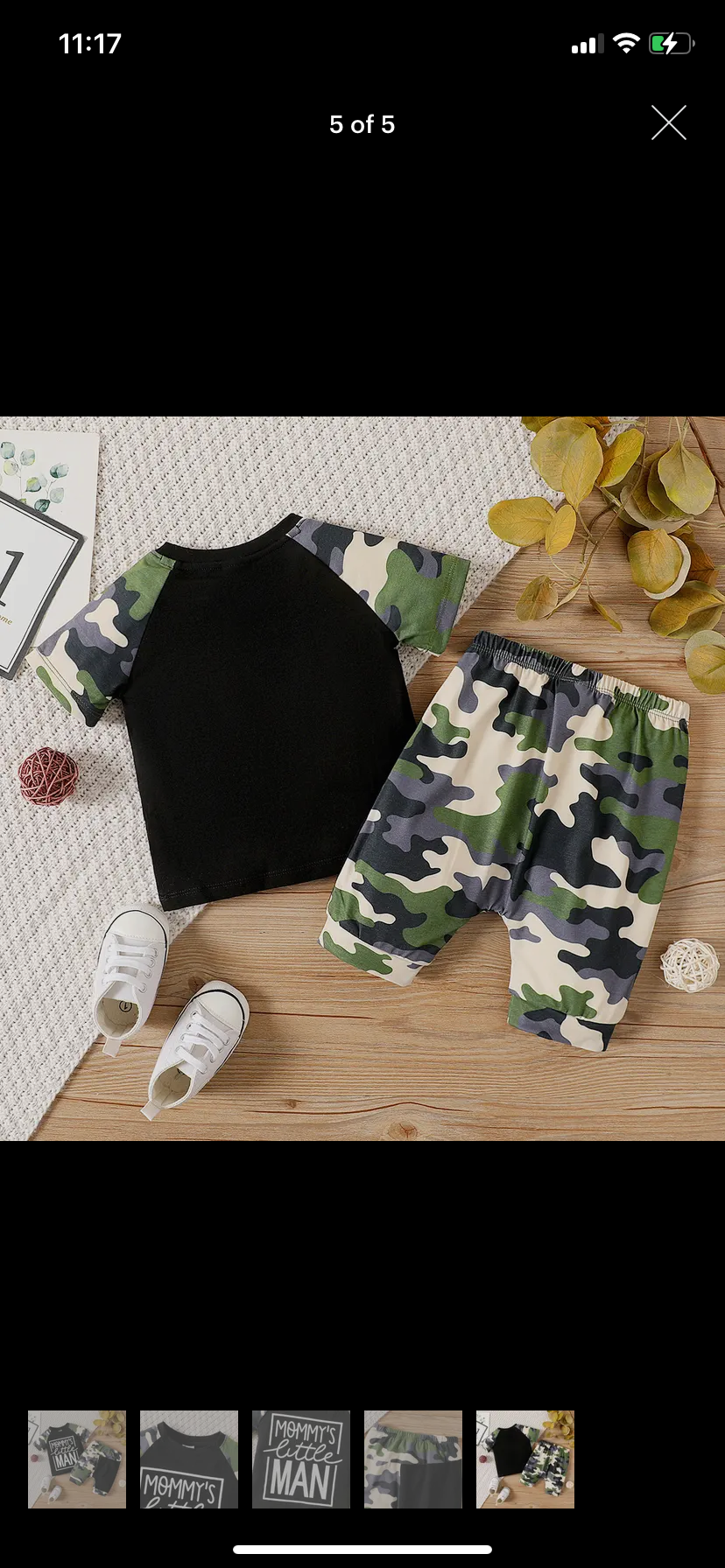 Mommy's Little Man Shorts Set - Calla Lily Cosmetics + CL kids