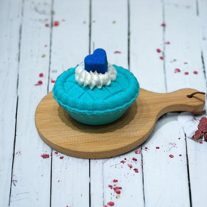 Mini Pie Bath Bomb - Teal - Calla Lily Cosmetics + CL kids