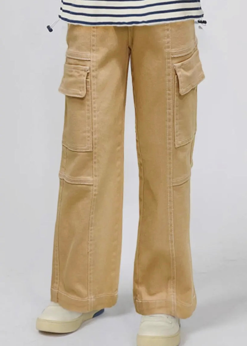 Bonnie Bianca Khaki Cargo Jeans