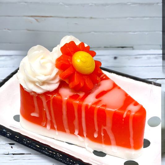 Cake Slice Soap - Red Orange