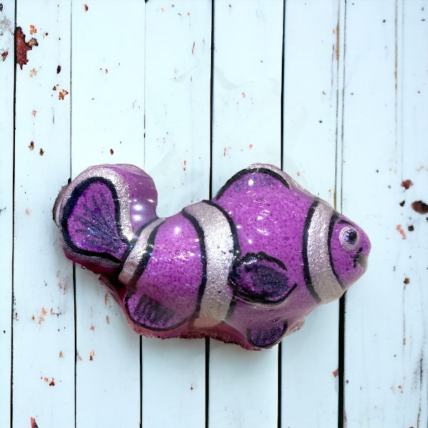 Small Clown Fish Bath Bomb - Purple