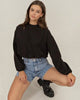Black Cropped Top with Back Zipper - Calla Lily Cosmetics + CL kids