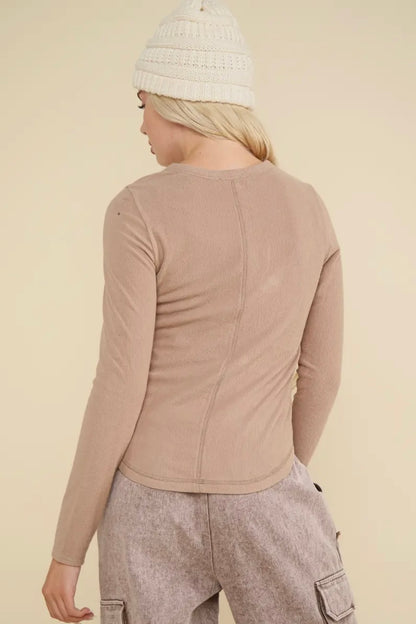 Soft brushed knit top