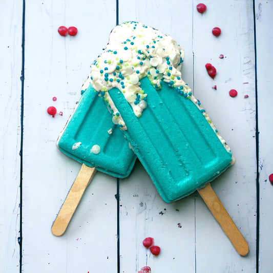 Popsicle Bath Bomb - Teal | Calla Lily Cosmetics + CL kids