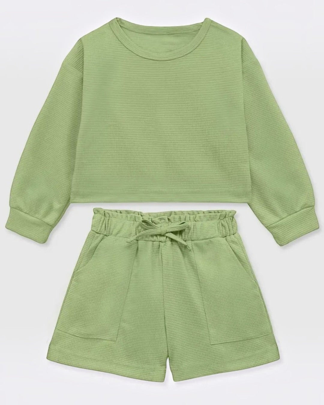 Sage Shorts & Sweatshirt - Calla Lily Cosmetics + CL kids