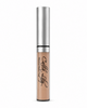 Cosmetic concealer with silver applicator on a white background