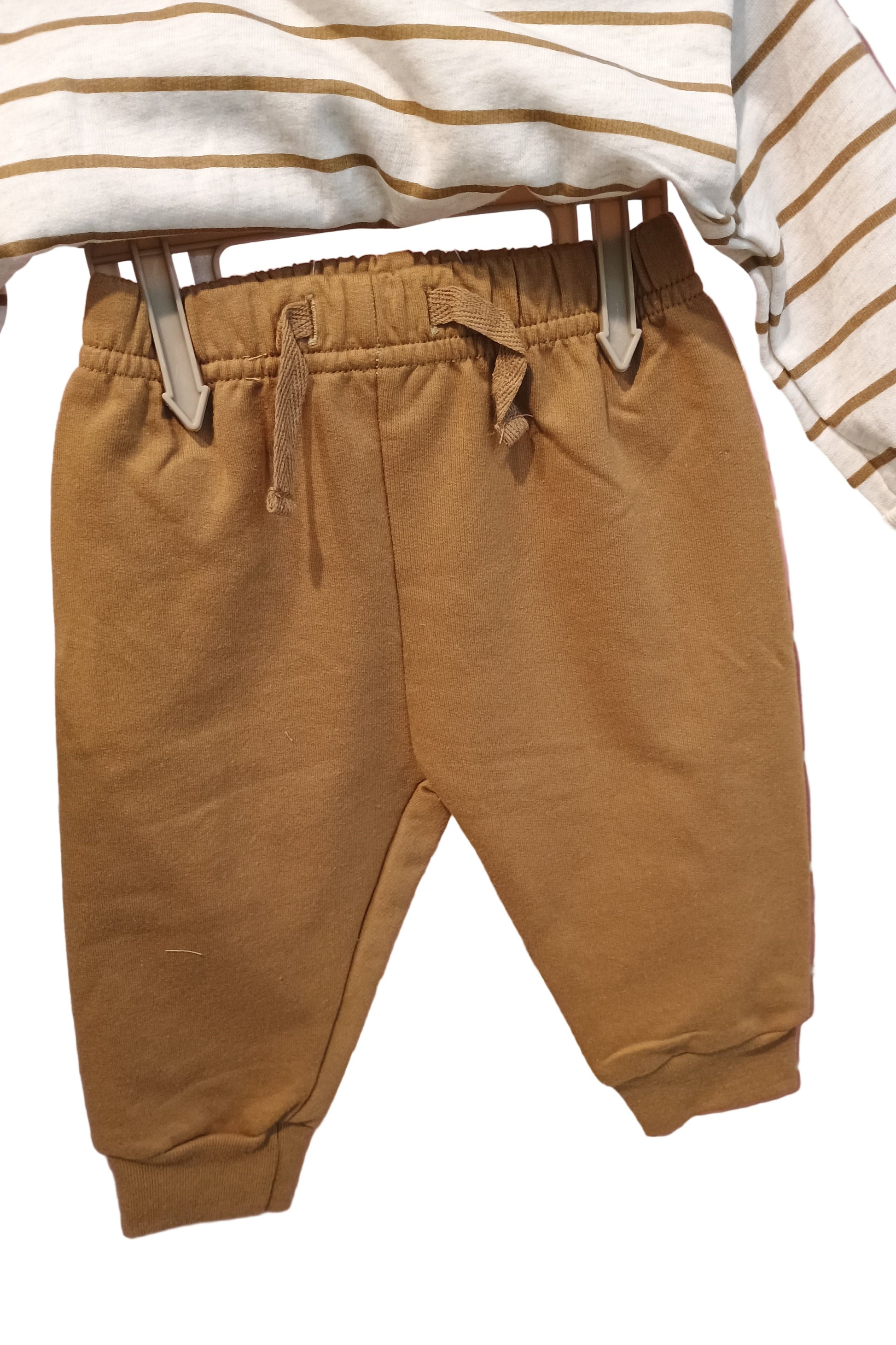 Brown pants on white background