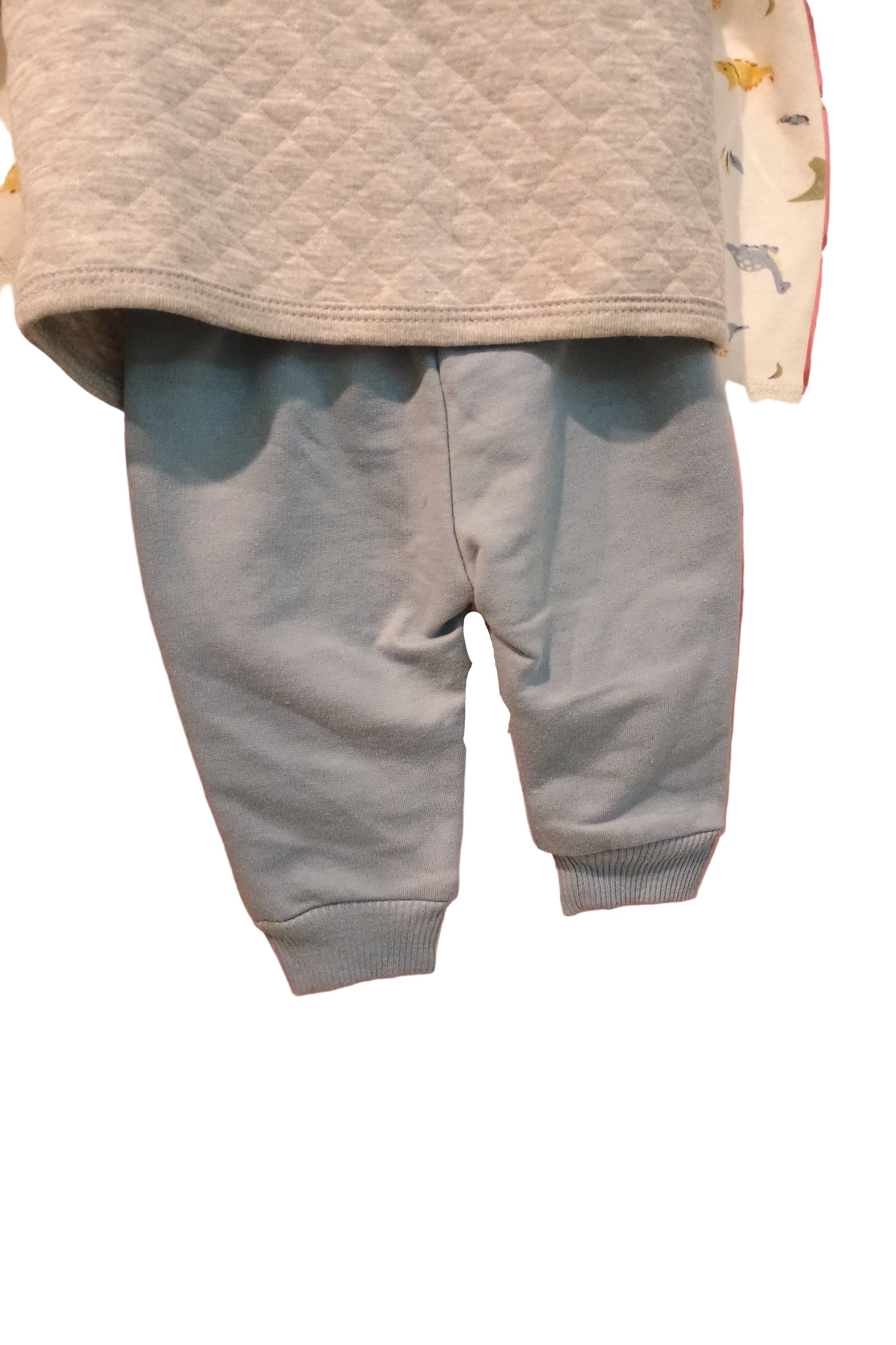 Blue pants on white background
