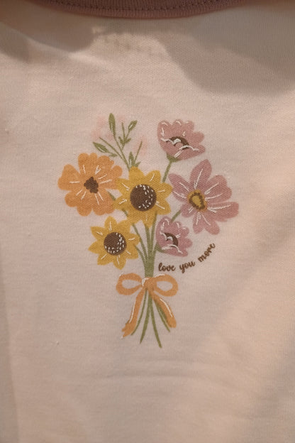 Flowers with "Love You More"