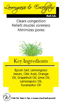 Lemongrass Eucalyptus Bath Salts