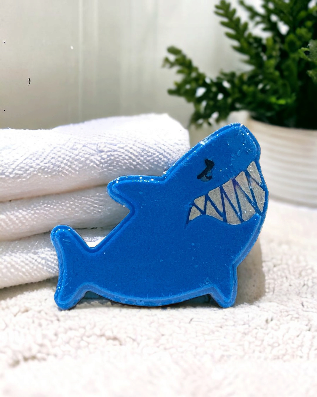 Shark Bath Bomb - Blue - Calla Lily Cosmetics + CL kids