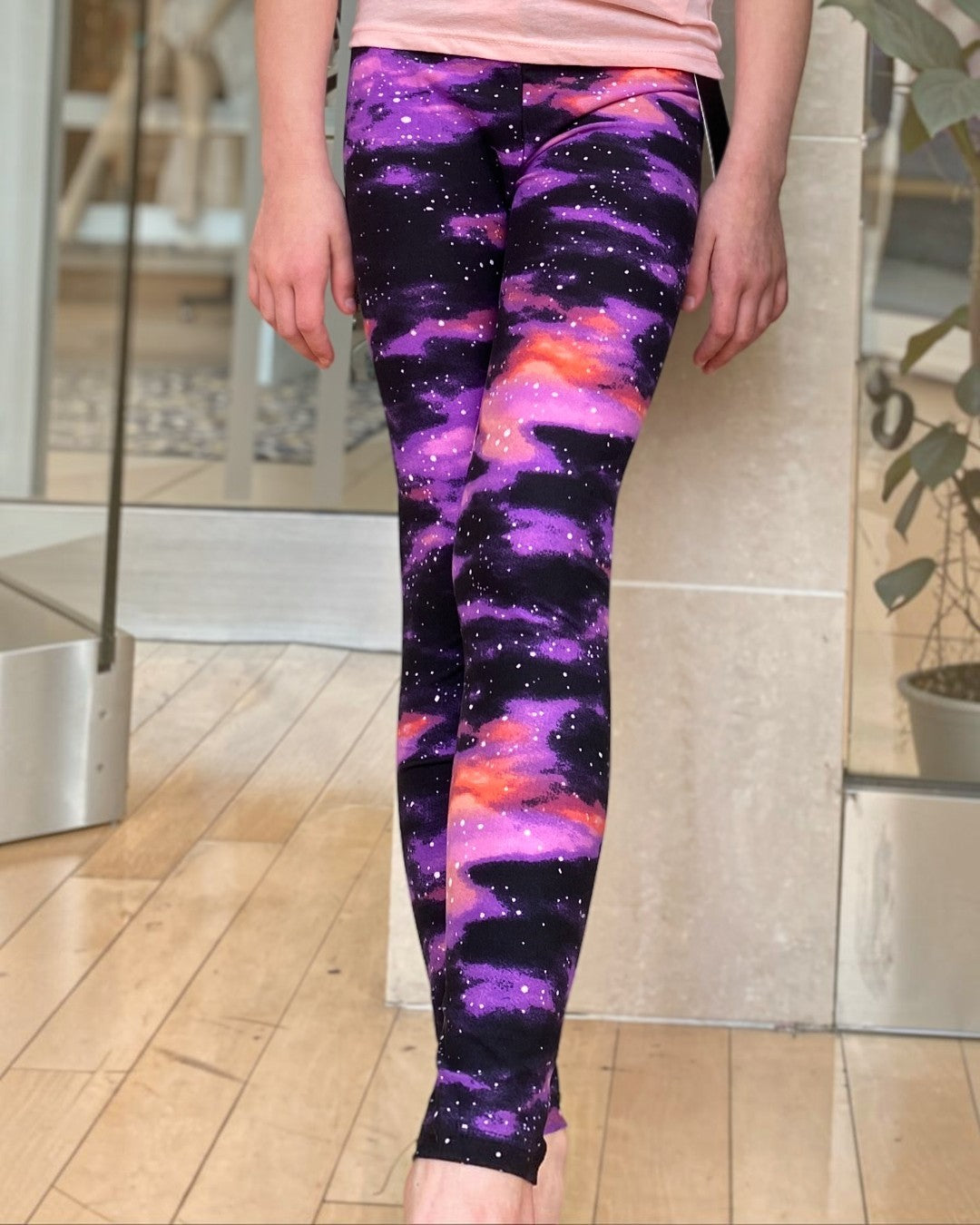 Kids Cosmic Print Leggings - Calla Lily Cosmetics + CL kids