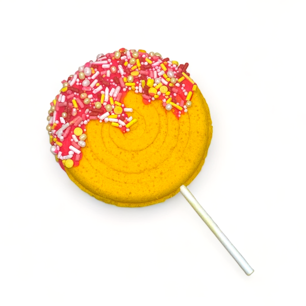 Lollipop Bath Bomb - Yellow - Calla Lily Cosmetics + CL kids