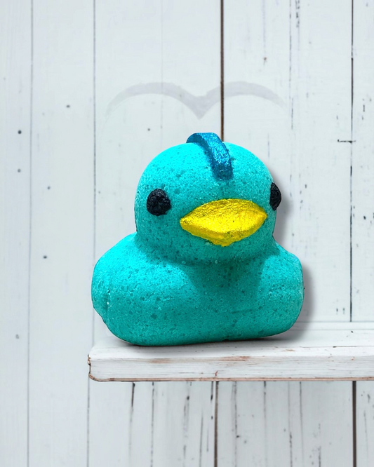 Duckie Bath Bomb - Teal - Calla Lily Cosmetics + CL kids