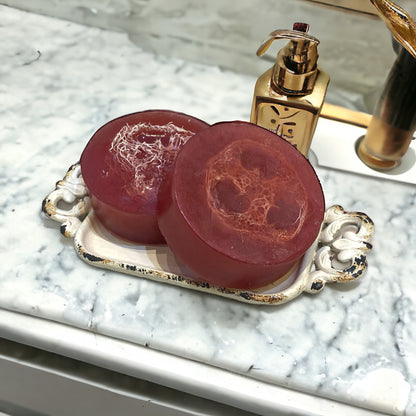 Vanilla Blackcurrent Loofah Soap - Calla Lily Cosmetics + CL kids