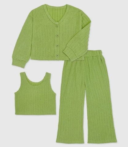 Moss Green Rib Knit Activewear - Calla Lily Cosmetics + CL kids