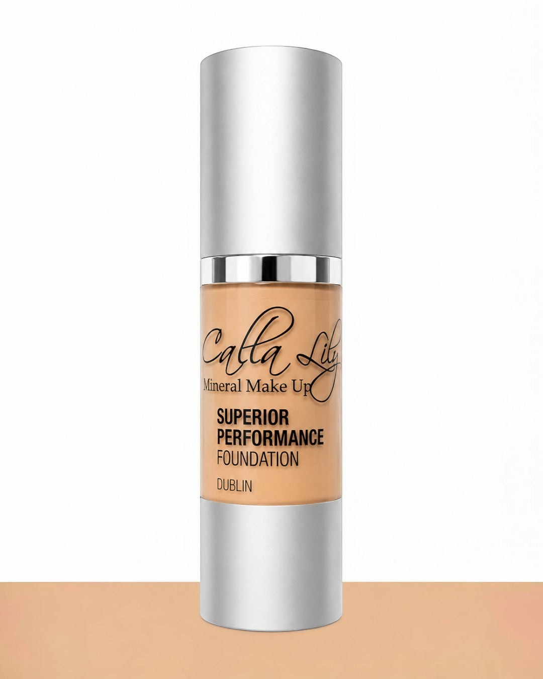 Calla Lily foundation bottle on a white background