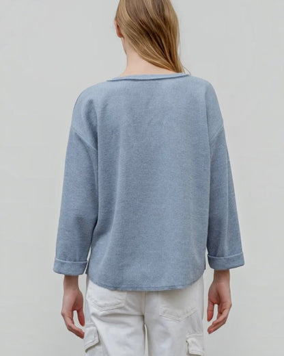Raw Hen Light Blue Pullover Sweatshirt