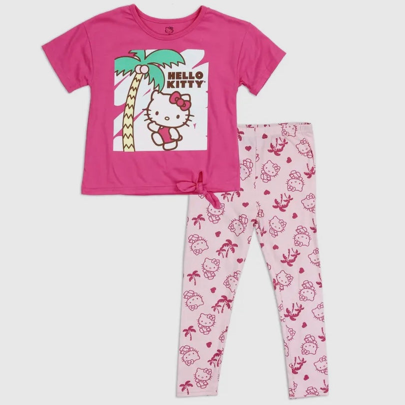 Hello Kitty Pink Legging Set - Calla Lily Cosmetics + CL kids