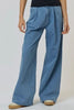 Denim Palazzo High Waist Pants