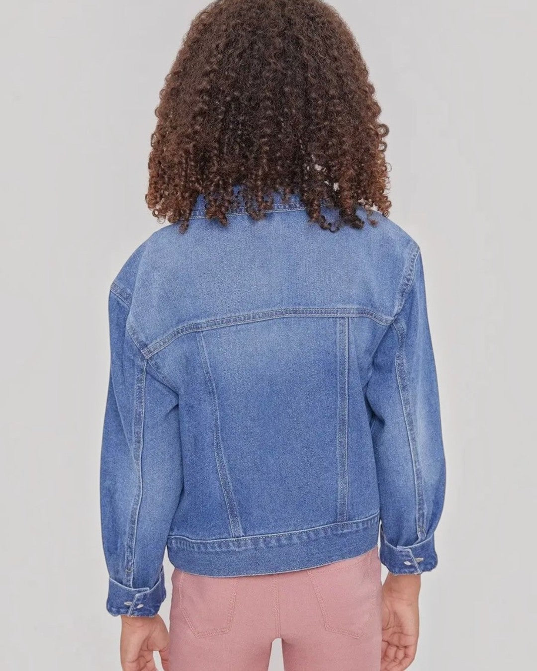 Kids Jean Jacket- Medium Wash - Calla Lily Cosmetics + CL kids