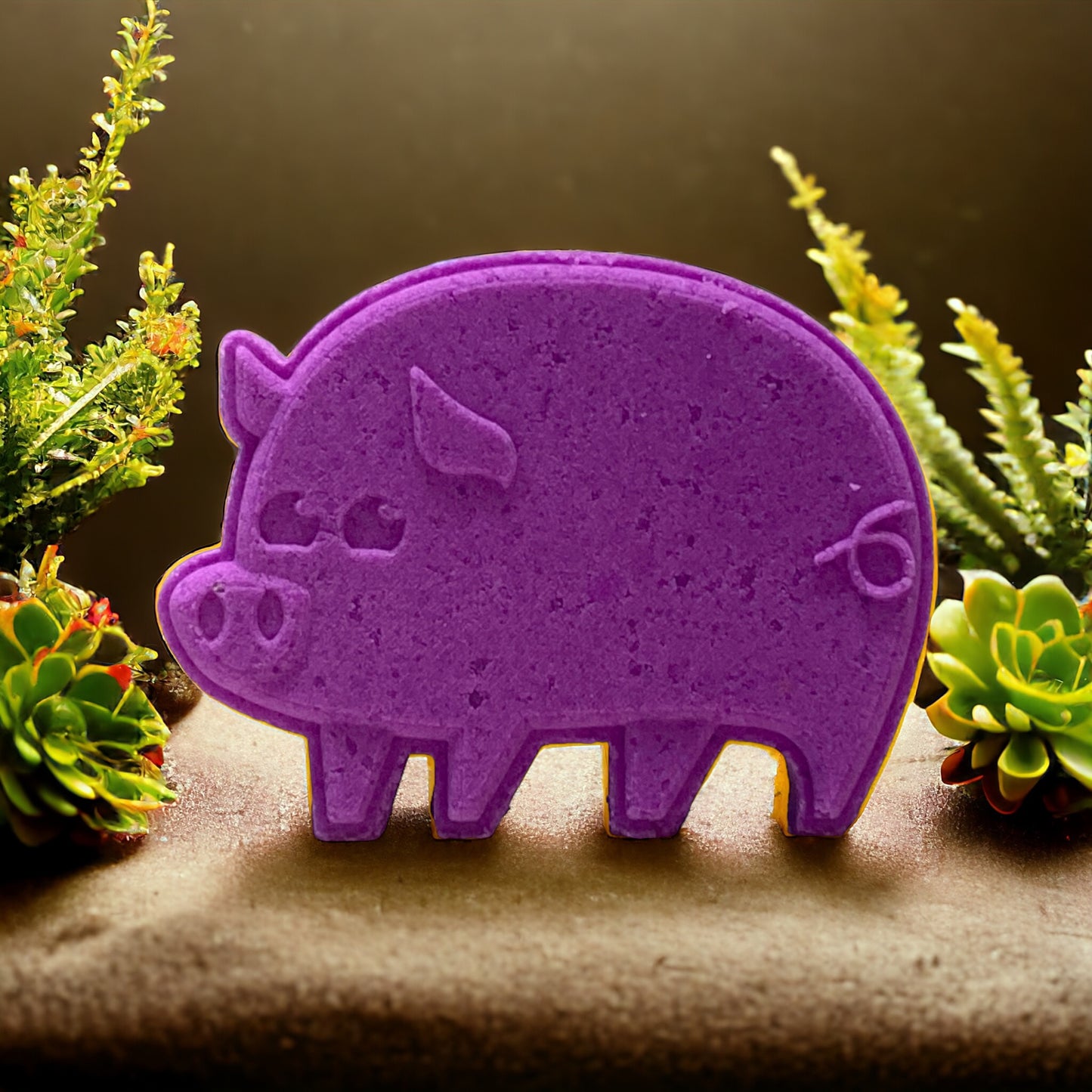 Piggy Bath Bomb - Purple - Calla Lily Cosmetics + CL kids