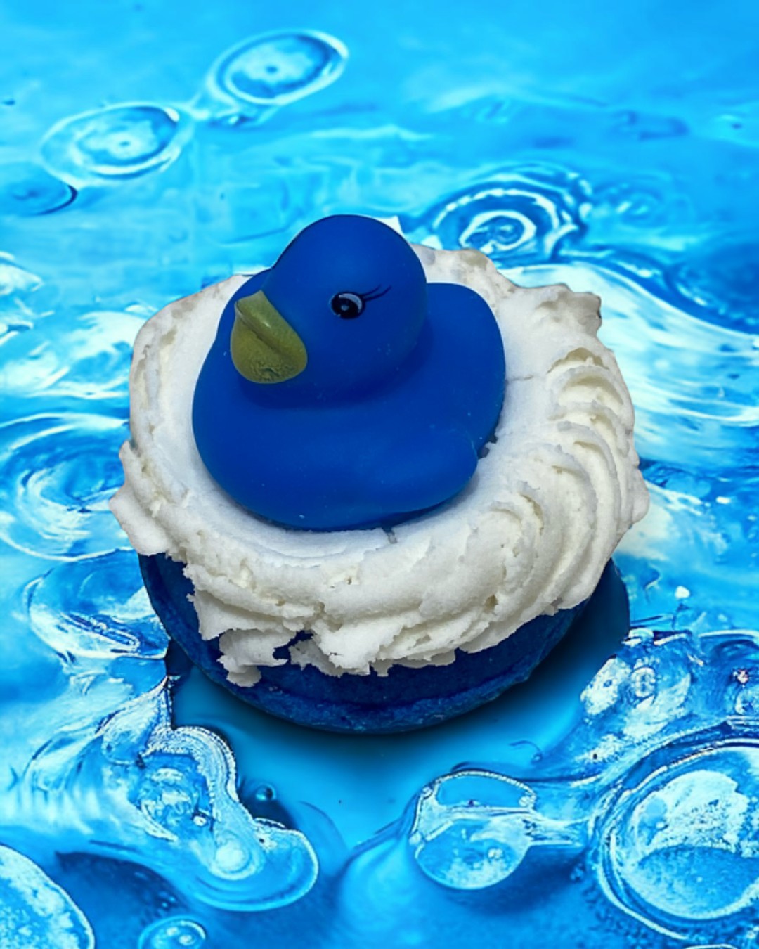 Bubbly Donut Bath Bomb - Blue - Calla Lily Cosmetics + CL kids