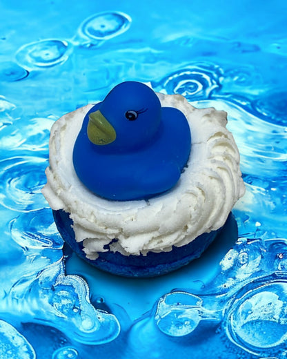 Bubbly Donut Bath Bomb - Blue - Calla Lily Cosmetics + CL kids