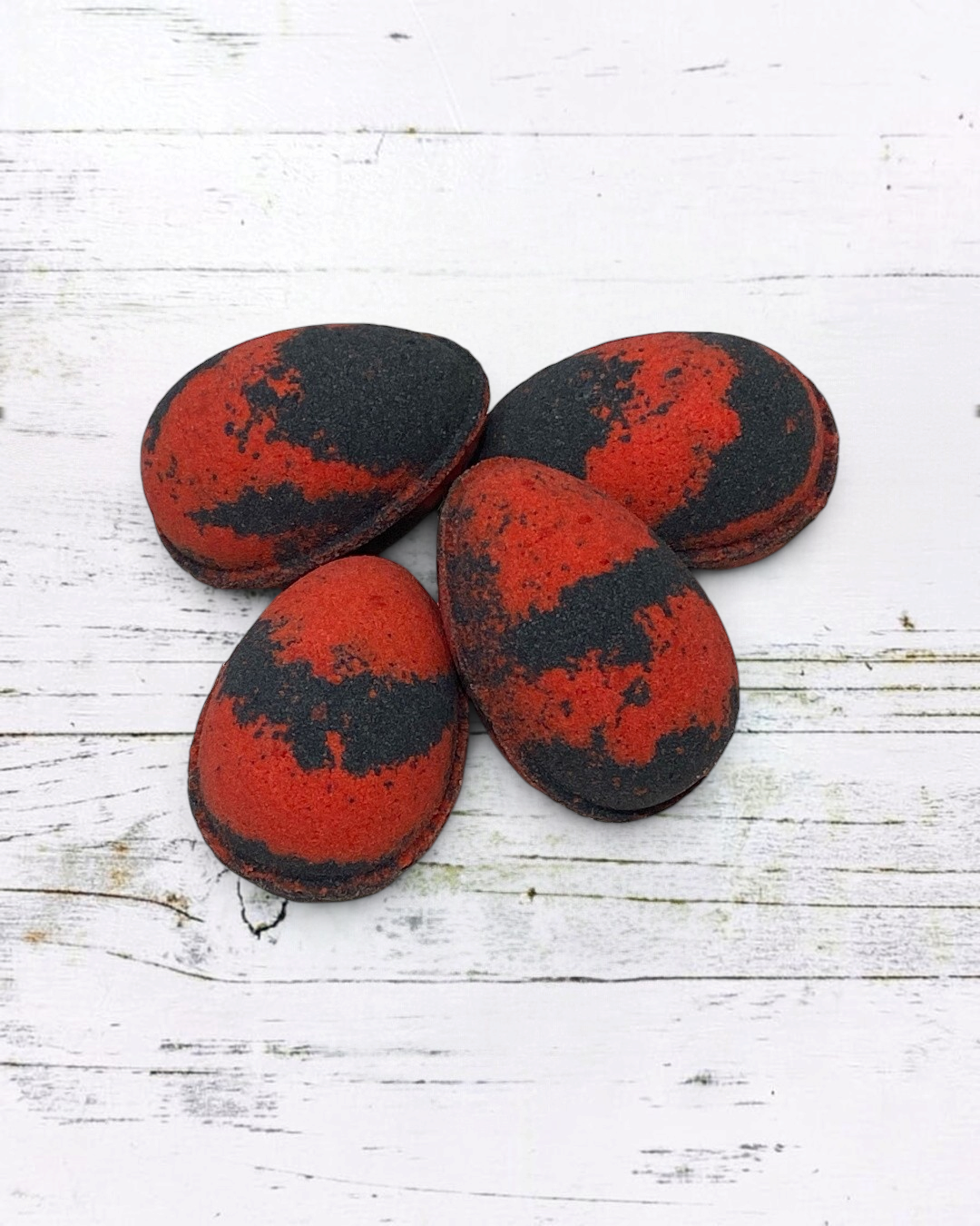 Speckled Egg Bath Bomb - Red & Black - Calla Lily Cosmetics + CL kids
