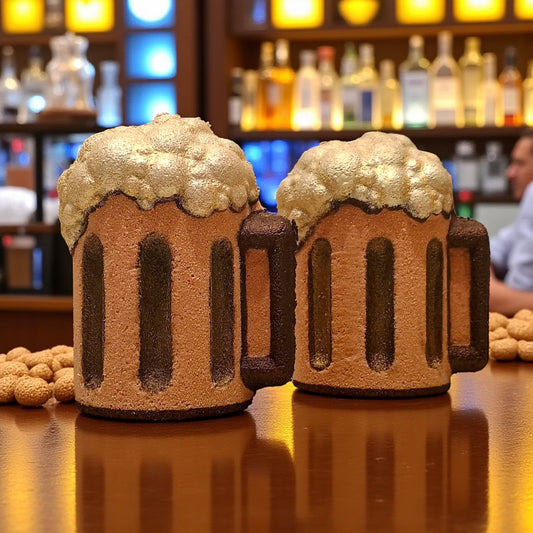 Frothy Beer or Root Beer Mug Bath Bomb