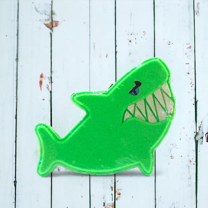 Shark Bath Bomb - Green - Calla Lily Cosmetics + CL kids