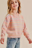 V-Neck Striped Sweater - Little Kids - Calla Lily Cosmetics + CL kids