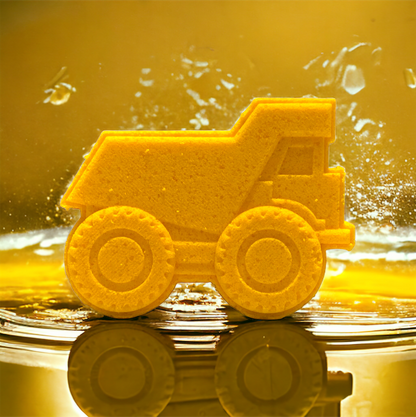 Dump Truck Bath Bomb-Yellow - Calla Lily Cosmetics + CL kids