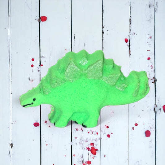 Stegosaurus Bath Bomb - Green - Calla Lily Cosmetics + CL kids