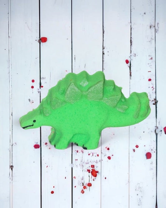 Stegosaurus Bath Bomb - Green - Calla Lily Cosmetics + CL kids