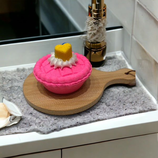 Mini Pie Bath Bomb - Pink - Calla Lily Cosmetics + CL kids