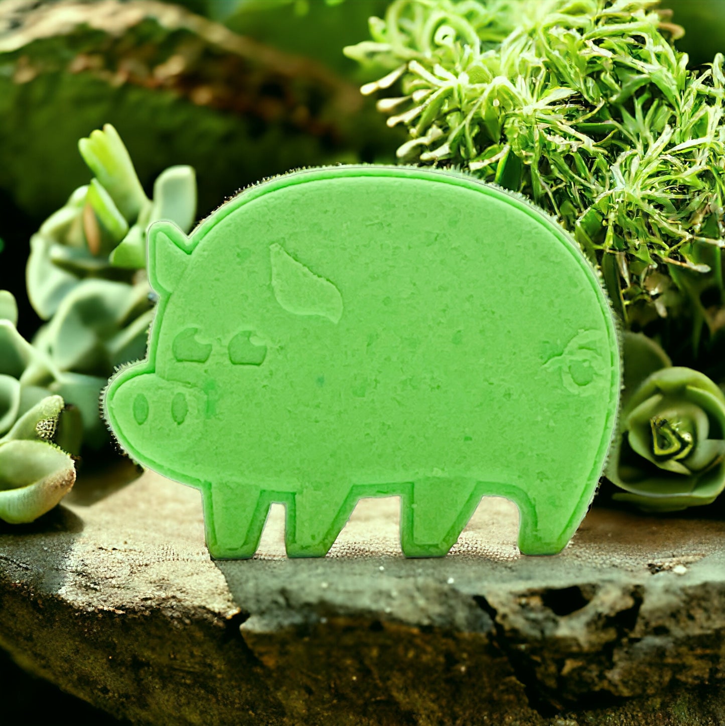 Piggy Bath Bomb - Green - Calla Lily Cosmetics + CL kids