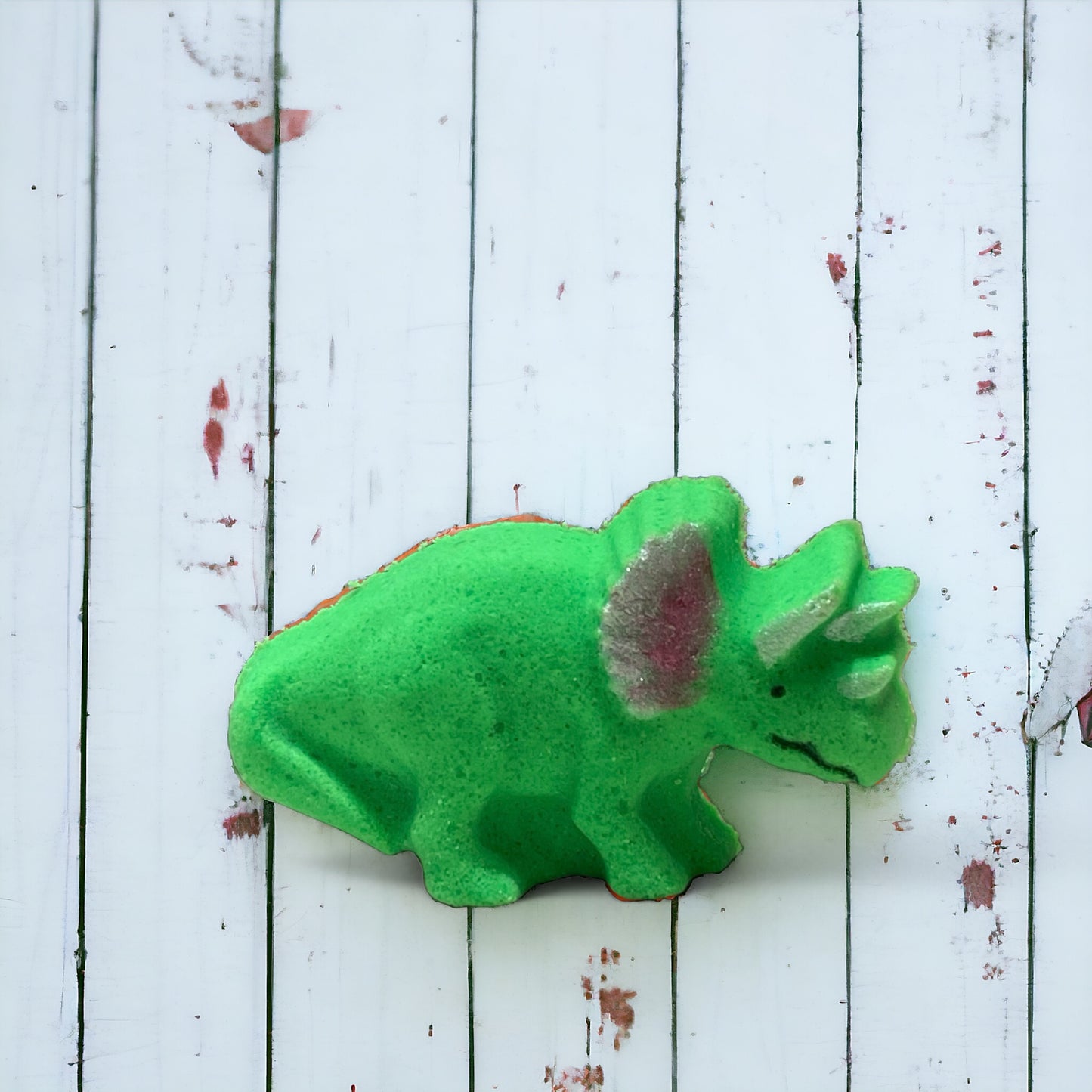 Med. Triceratops Dino Bath Bomb - Green - Calla Lily Cosmetics + CL kids