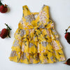 Little Girls Yellow Floral Ruffle Dress - Calla Lily Cosmetics + CL kids