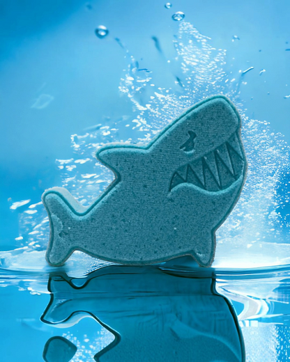 Shark Bath Bomb - Teal - Calla Lily Cosmetics + CL kids