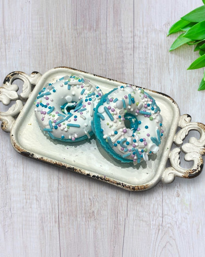 Donut Bath Bomb - Teal - Calla Lily Cosmetics + CL kids