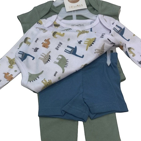 4 pc Baby Dino Jumper Set - Calla Lily Cosmetics + CL kids