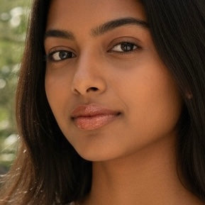 Close-up of a person with a blurred background