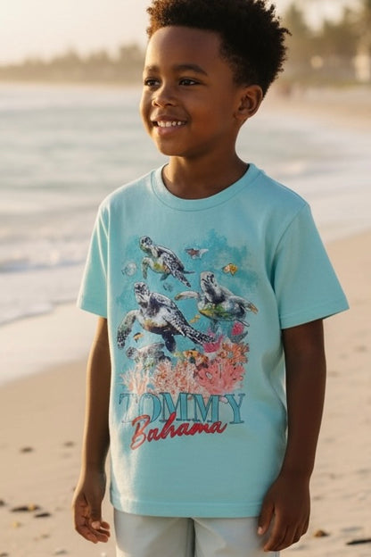 Tommy Bahama Teal Turtle Tee