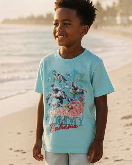 Tommy Bahama Teal Turtle Tee